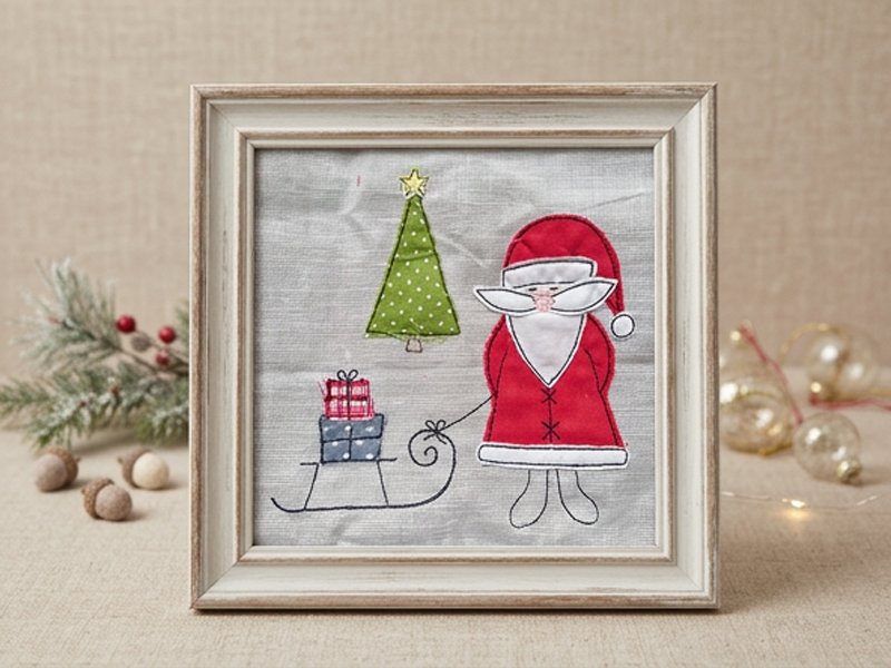 Frohe Weihnachten Set - doodle Stickdatei